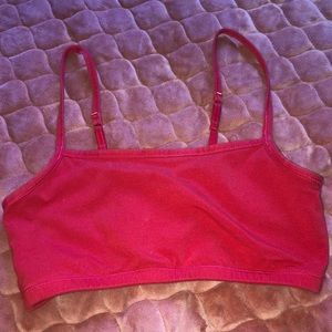 Red crop top